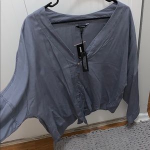 Express tie front top